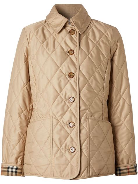 burberry diamond quilted leather jacket|quilted Burberry jacket outlet store.